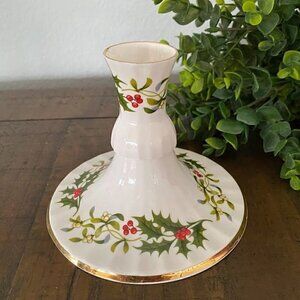 Royal Sutherland Fine Bone China Candle Candlestick Holder - Holly